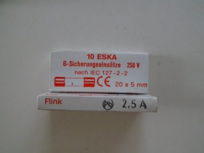 ESKA 520.600 2,5A *10 Stück* *NOS*
