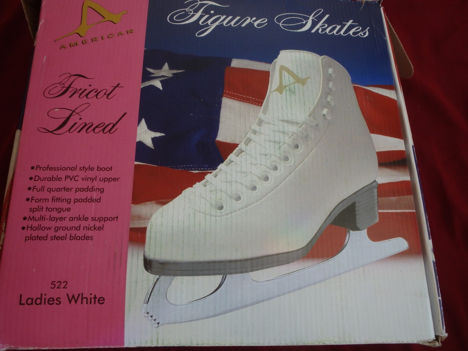 ICE SKATES WOMENS TRI-COAT LINED SZ. 8