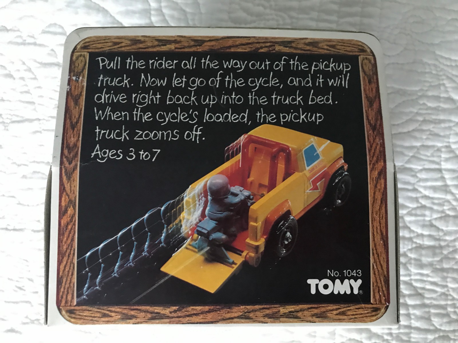 Tomy Catch Up Cycle VIntage 1982 toy in original package