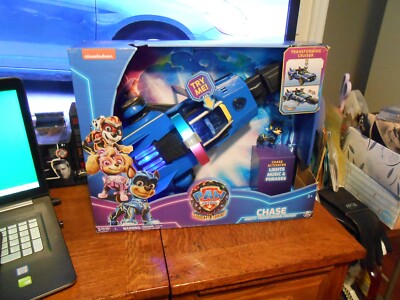 PAW PATROL THE MIGHTY MOVIE TRANSFORMING CRUISER LIGHTS/MUSIC/PHRASES NEW FREE S