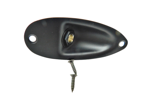 Strat Guitar Jack Plate Boat Cup Ferrule Output Input  Nickel/Chrome/Black/Gold