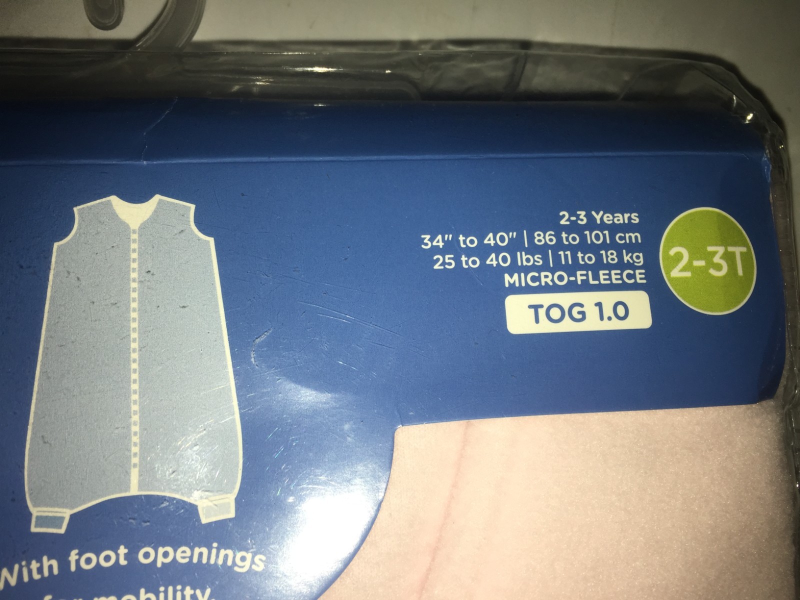 HALO Big Kids SleepSack Lightweight Knit Wearable Blanket, Pink Elephant, 2 - 3T