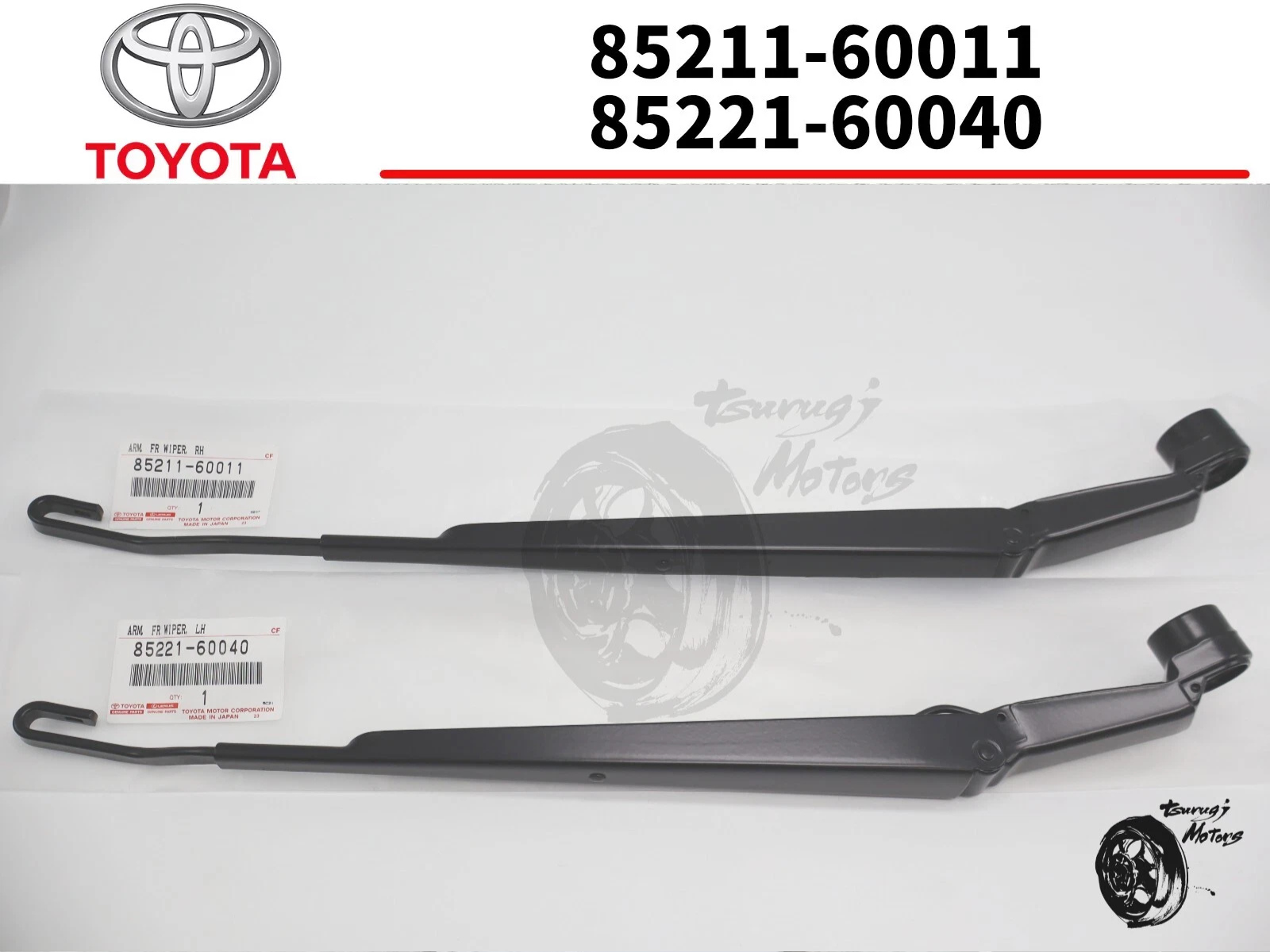 Toyota Genuine Land Cruiser 80 Series Wiper Arm Front Left