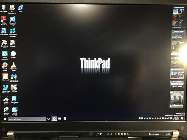 Lenovo ThinkPad T60p Fast Gaming 1680x1050 ,128GB SSD,4GB, win10pro, Office2016