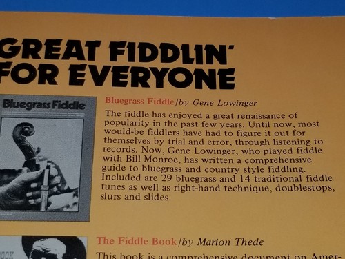 2 Music Books On Fiddle - Bluegrass Country Old Time Style Violin