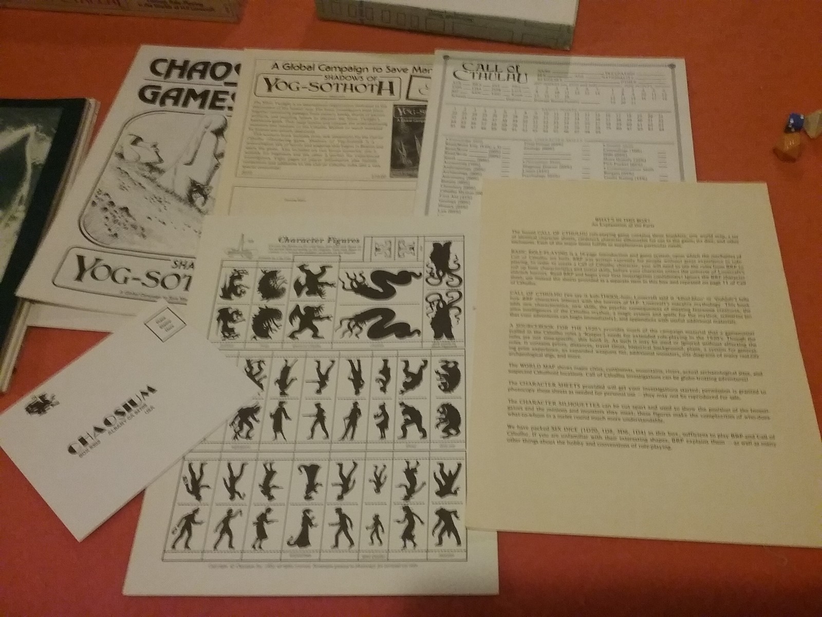 Call of Cthulhu RPG (H.P. Lovecraft) 1982 box set (shallow) First edition 2009-x