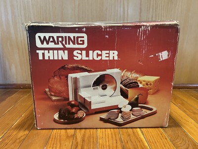 NEW/NIB/SEALED VINTAGE WARING THIN SLICER MULTI-FOOD SLICER #FS410-1 