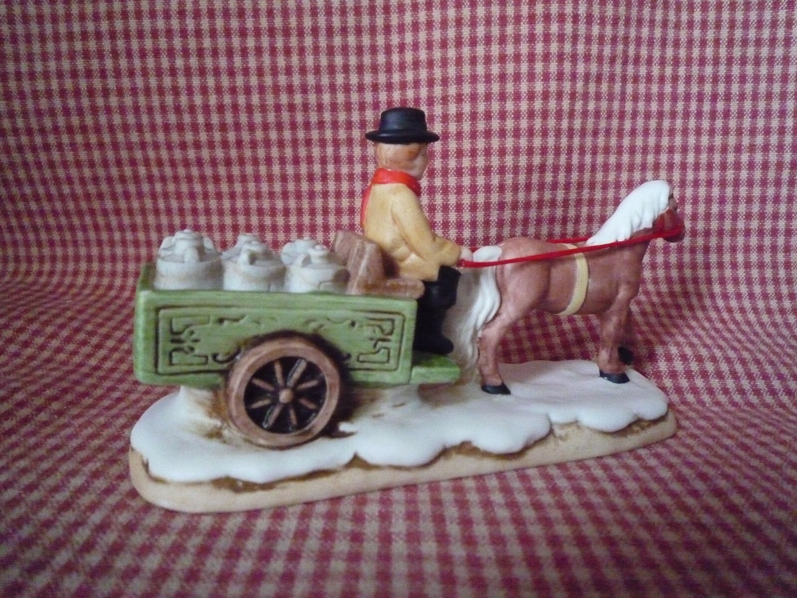 LEFTON COLONIAL CHRISTMAS VILLAGE -  MATT'S MILK WAGON