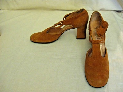 VINTAGE 1970'S JUAN MARTINEZ GARCIA SUEDE SHOES MADE IN SPAIN