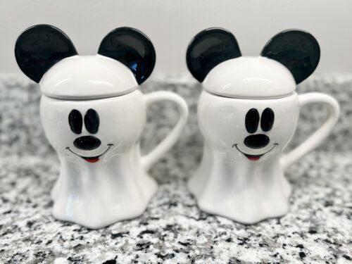 Set 2022 Disney Mickey Mouse Ghost Mug Topper Halloween Pairs ...