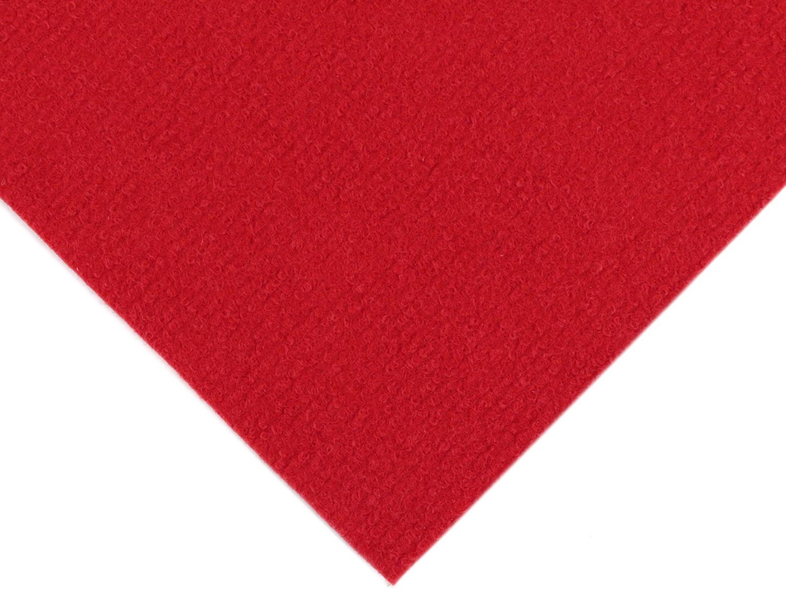 Hochzeitsteppich Rips DUBLIN Rot Messeteppich B1 Eventteppich