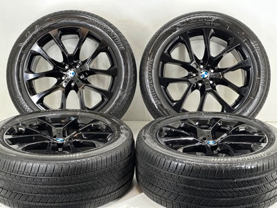 20'' BMW X5 X7 BLACK WHEELS RIMS FACTORY OEM Original 86459 5X112 CB66 2754520 RF
