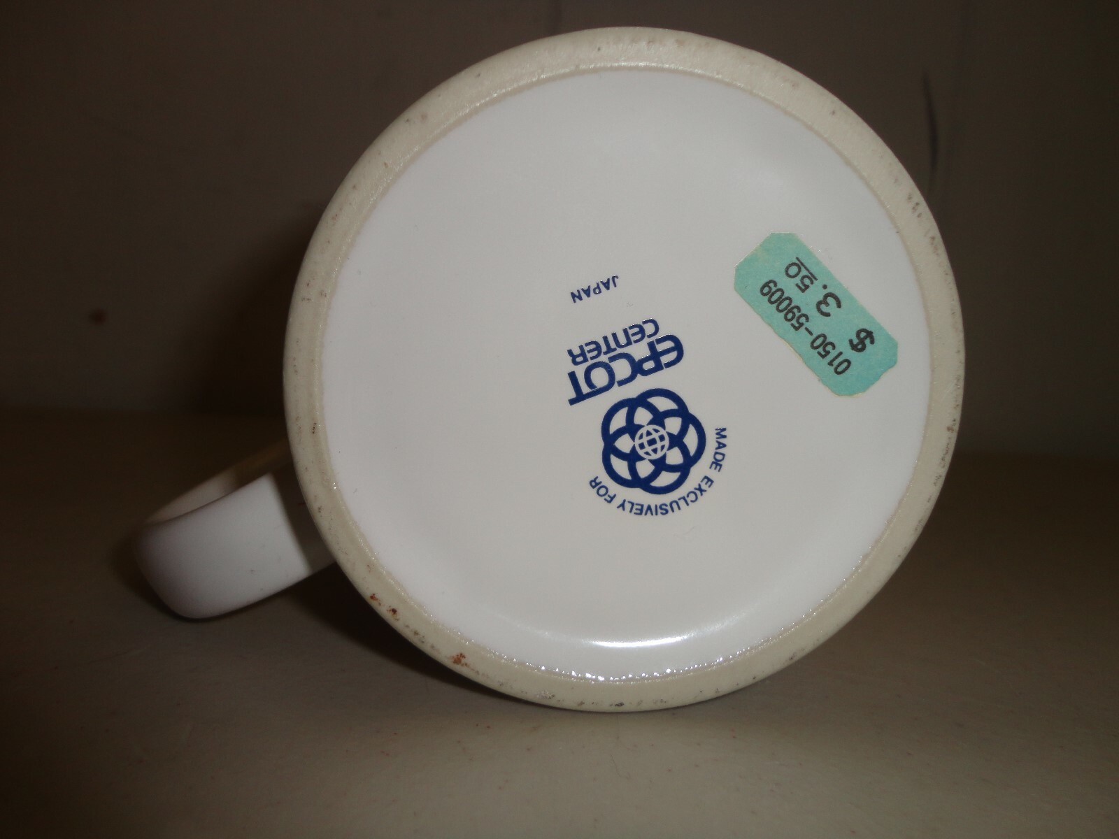 Walt Disney World Epcot Center Mug Vintage Stripes Coffee Tea