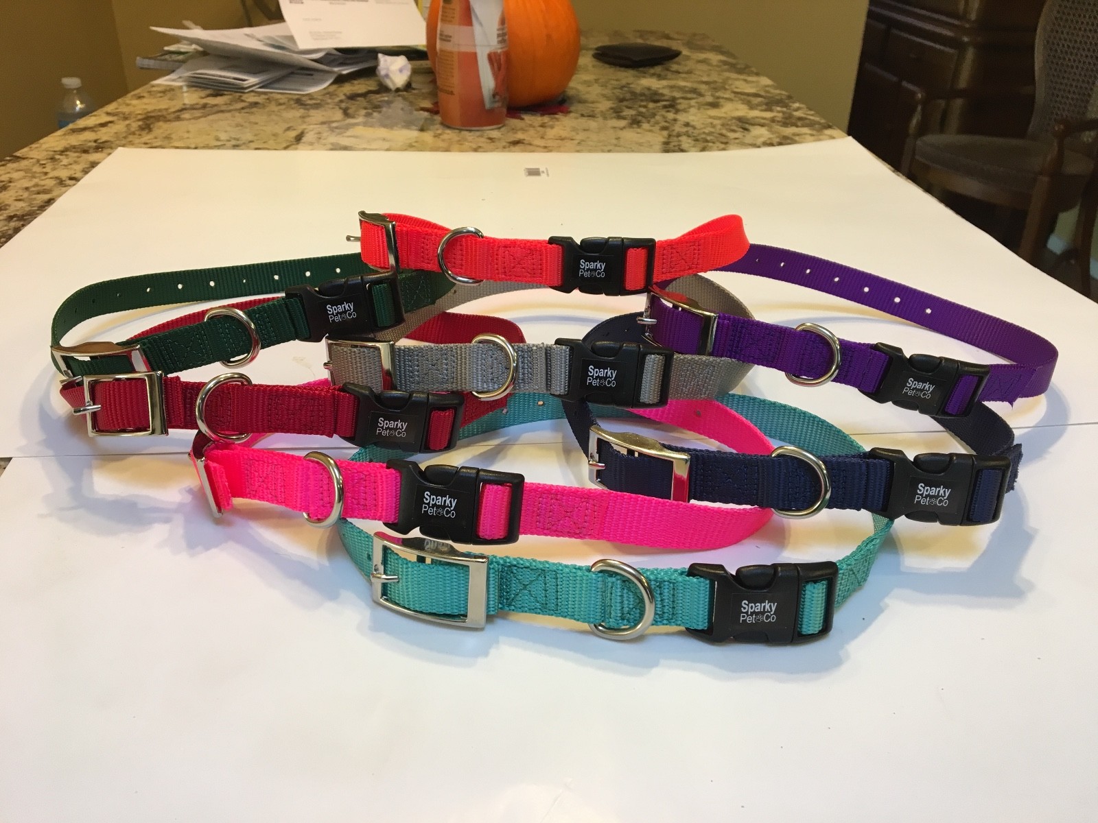 Sparky PetCo Universal Nylon 3/4 Dog E Collar Double Buckle Straps eBay