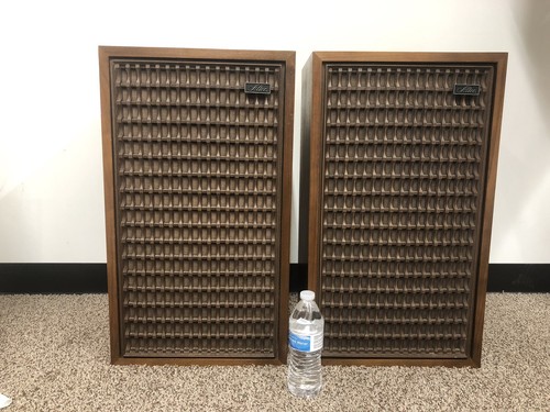 RARE ALTEC LANSING 890c BOLERO Speakers With Vintage Speakers Stands Made In USA