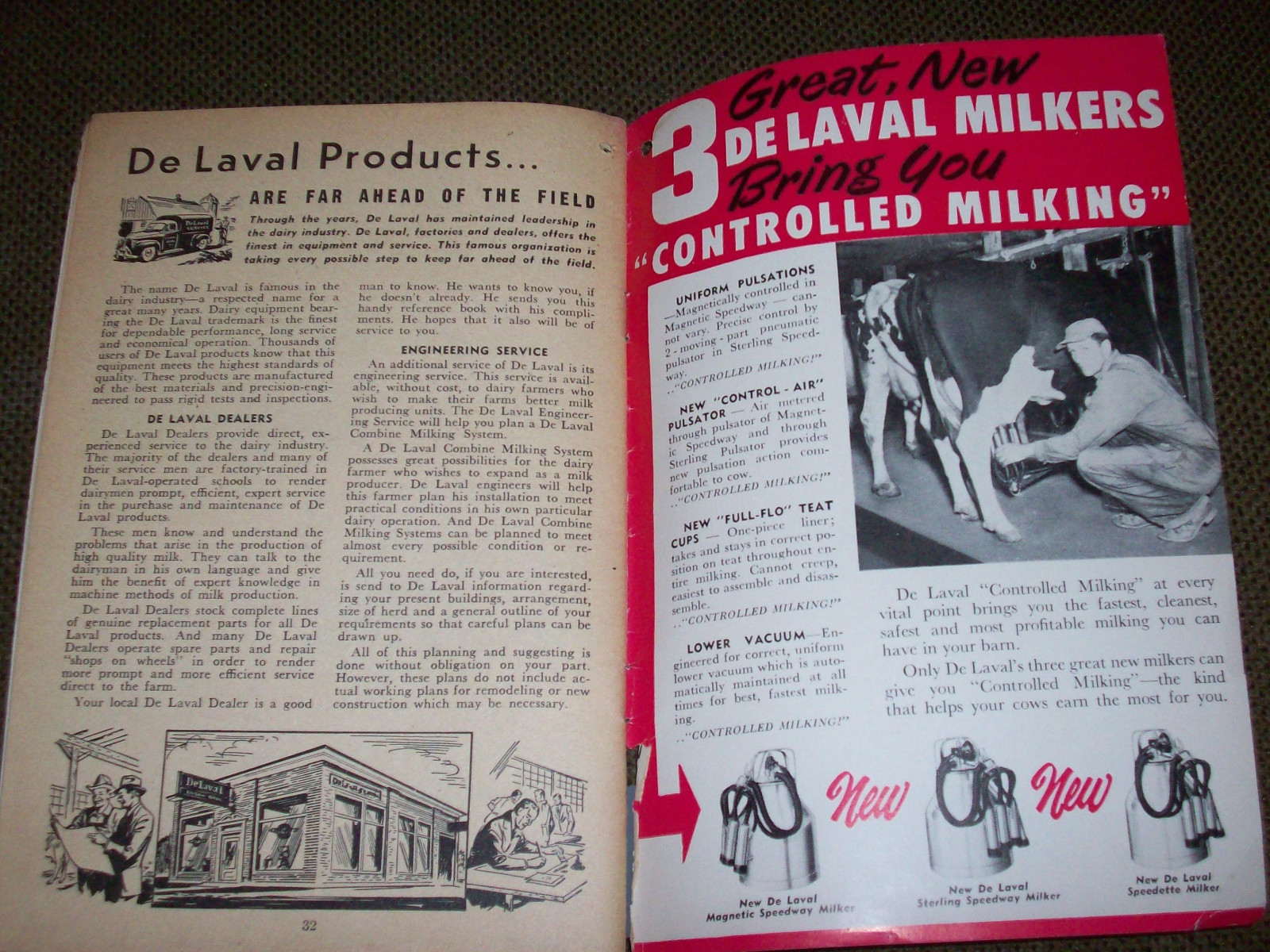 1950 De Laval Advertising Year Book Tschudy's Monroe Wisconsin Maytag