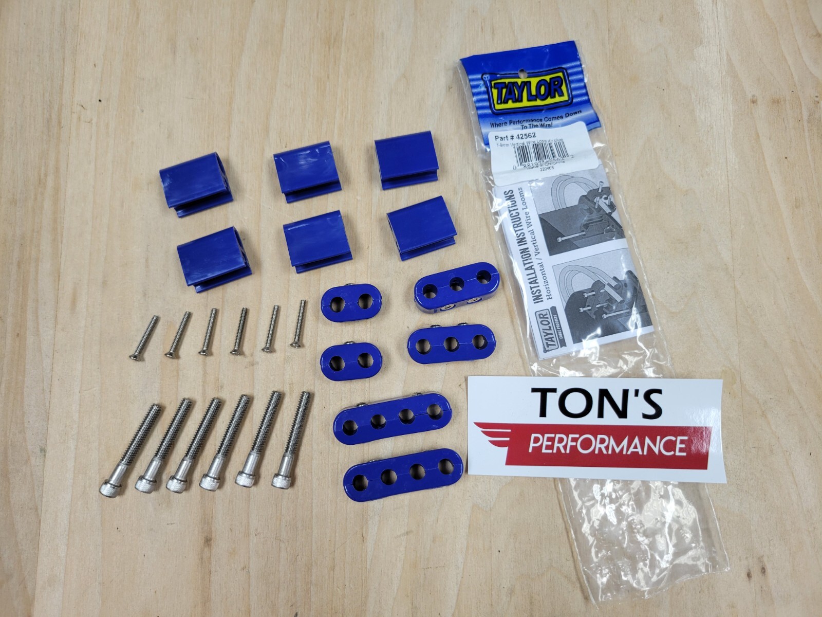 Taylor Cable 7-8mm Vertical Wire Loom Kit 42562 Taylor Cable 7-8mm Vertical Wire Loom Kit 42562