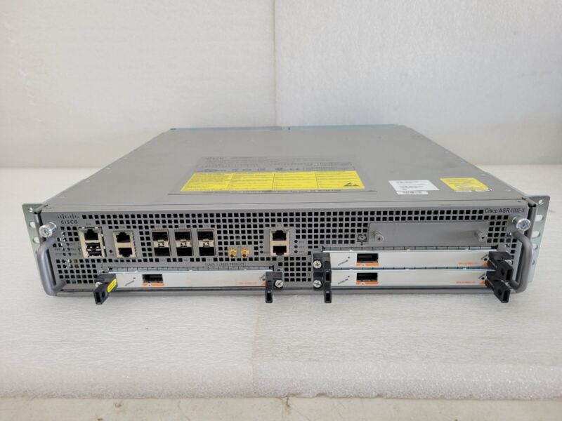 Cisco Asr1002-x Asr1002x-36g-k9 Router 6 X Ge & 3 X 10ge Spa-1x10ge-l-v2 X 3 Aes