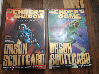 Ender's Game Battle School Marvel Graphic Series Books 2 Lot NEW