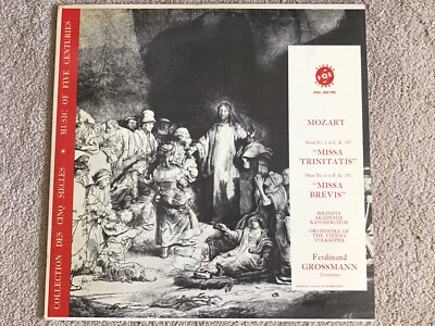 Mozart Mass No. 5 in C ''Missa Trinitatis'' Mass No. 6 in F ''Missa Brevis'' Vinyl