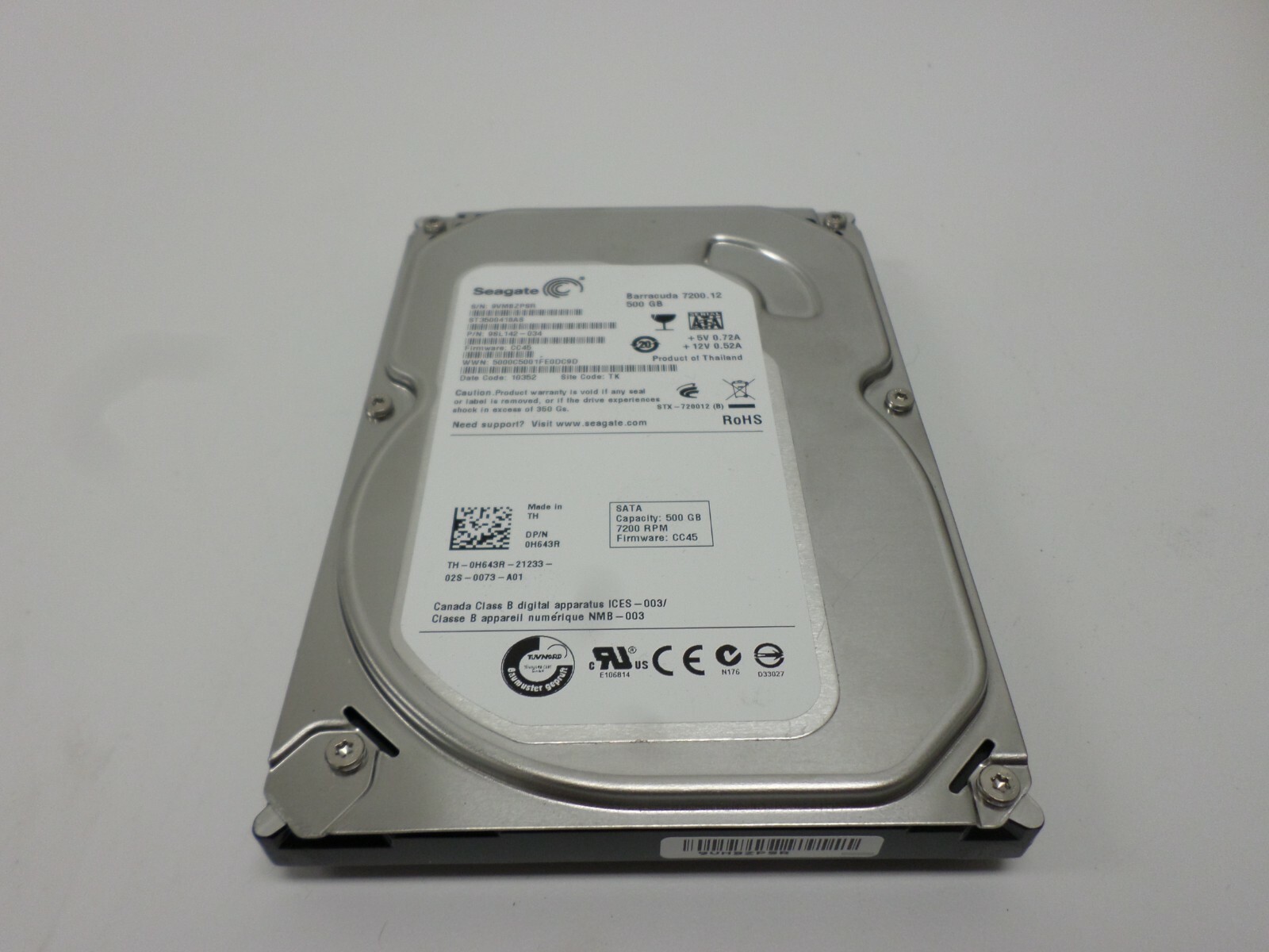 Seagate Barracuda 500GB 7200RPM 3.5