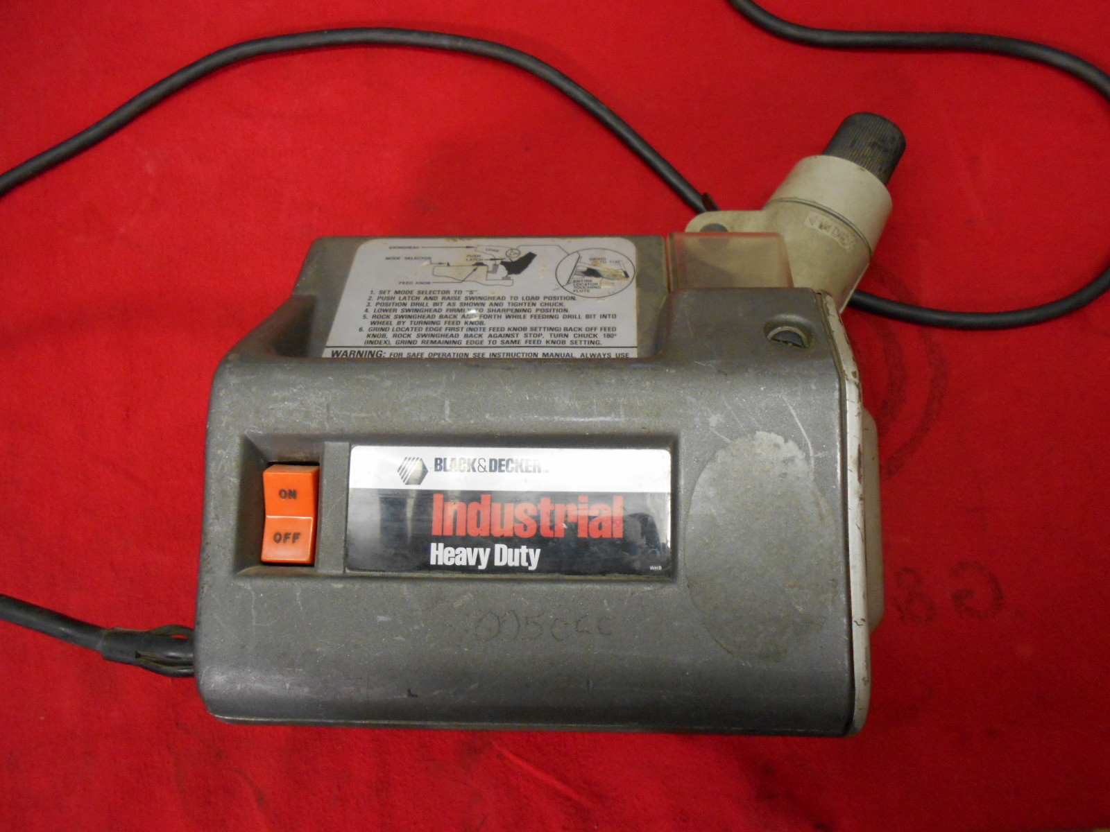 Black and Decker 4300 Industrial Drill Bit Sharpener Heavy Duty