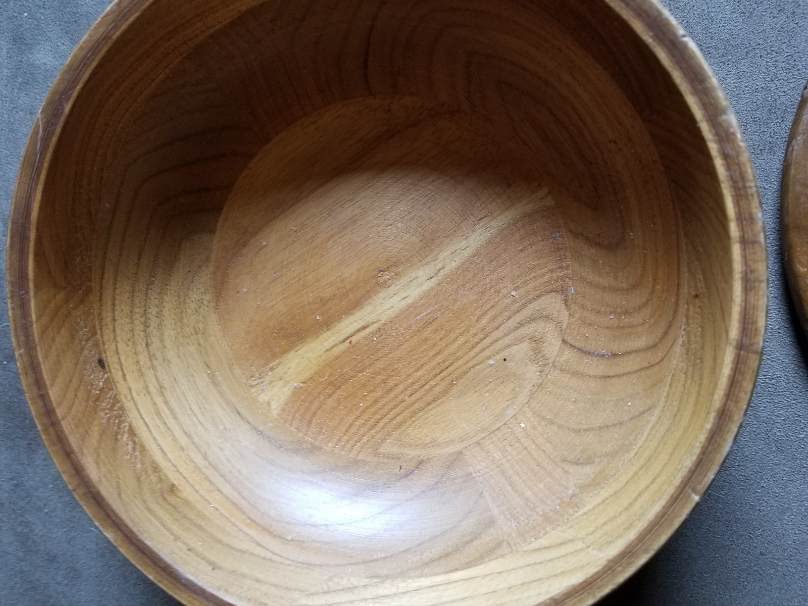 Vintage Hand Turned Wood Bowl with Lid from the Phillipines.