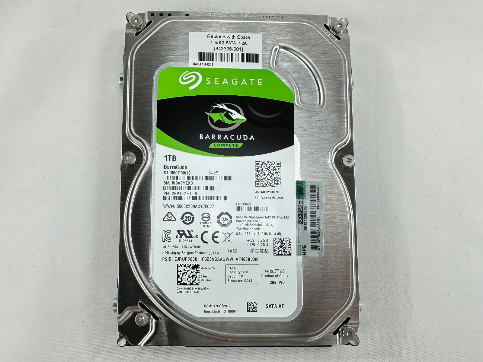 【不具合なし】Seagate Barracuda 8TB HDD 6011時間 不具合なし】Seagate Barracuda 8TB HDD 6011時間