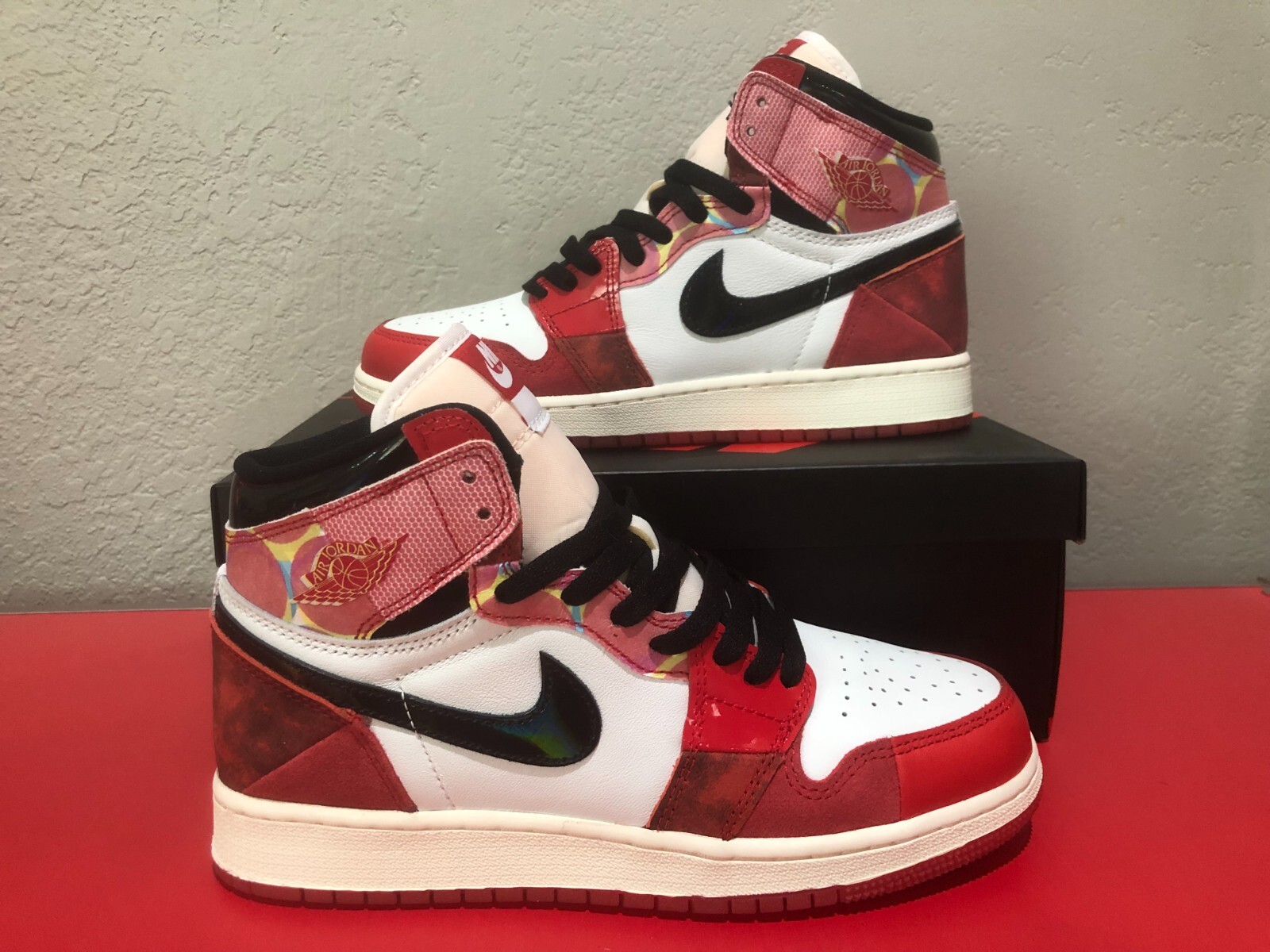 Jordan 1 High OG Spider-Man Across the Spider-Verse (GS Jordan 1 High OG Spider-Man Across the Spider-Verse (GS