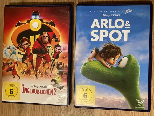 DVD Set Disney Pixar, Arlo&Spot,Die Unglaublichen 2
