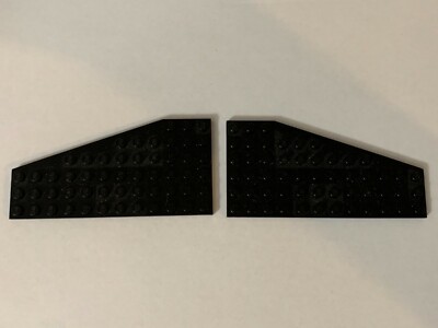 LEGO Parts 30355 30356 (2pcs) Left & Right Wedge, Plate 6 x 12 wing