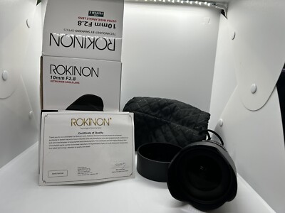 Rokinon 10mm F2.8 ED AS NCS CS Ultra Wide Angle Lens for FujiFilm X