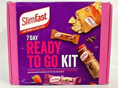 SlimFast 7 Day Ready To Go Kit, Meal Replacement Starter Kit | BBE 30/11/2024
