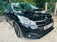 2017 Peugeot 208 1.2 PureTech Black Edition Euro 6 3dr HATCHBACK Petrol Manual