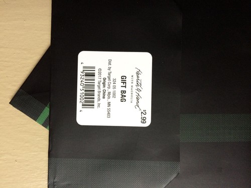 Heart&Hand By Magnolia Chip & Joanna Gaines  Gift Bag  Set Of 2 Lovely plaid