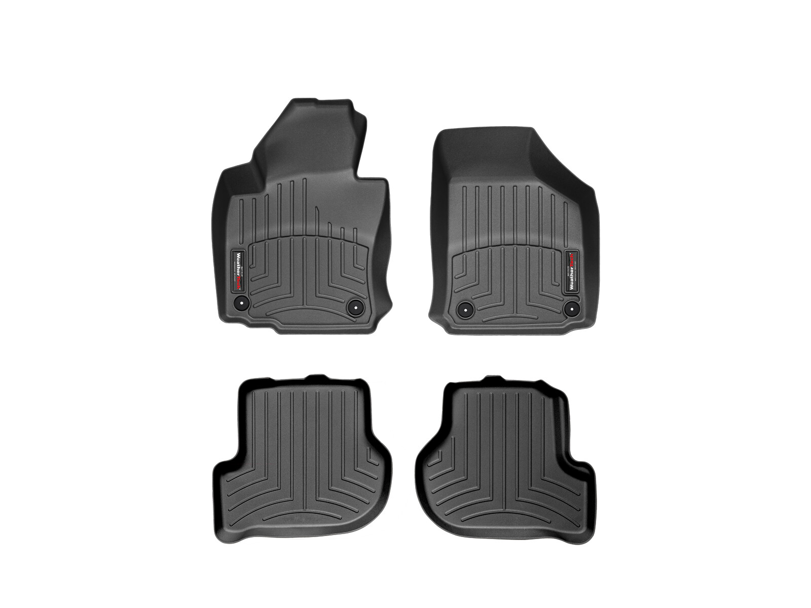 WeatherTech Floor Mats FloorLiner for Golf/GTI/Jetta/Rabbit 1st & 2nd Row- Black