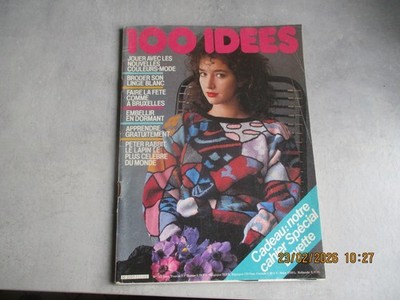 Magazine mode fashion 100 IDEES  N 111 JANVIER 83 PATRON