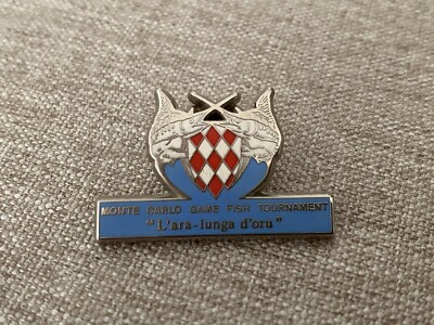 Pins Pin s YCM Monaco MONTE CARLO GAME FISH TOURNAMENT « L'ara-lunga d'oru »