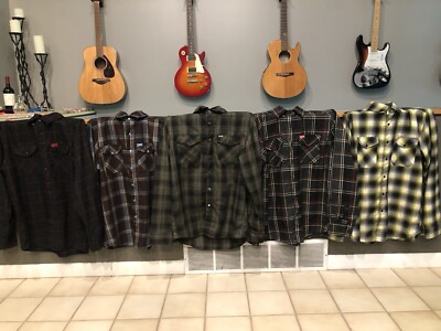 Dixxon flannel LOT of 5 size M