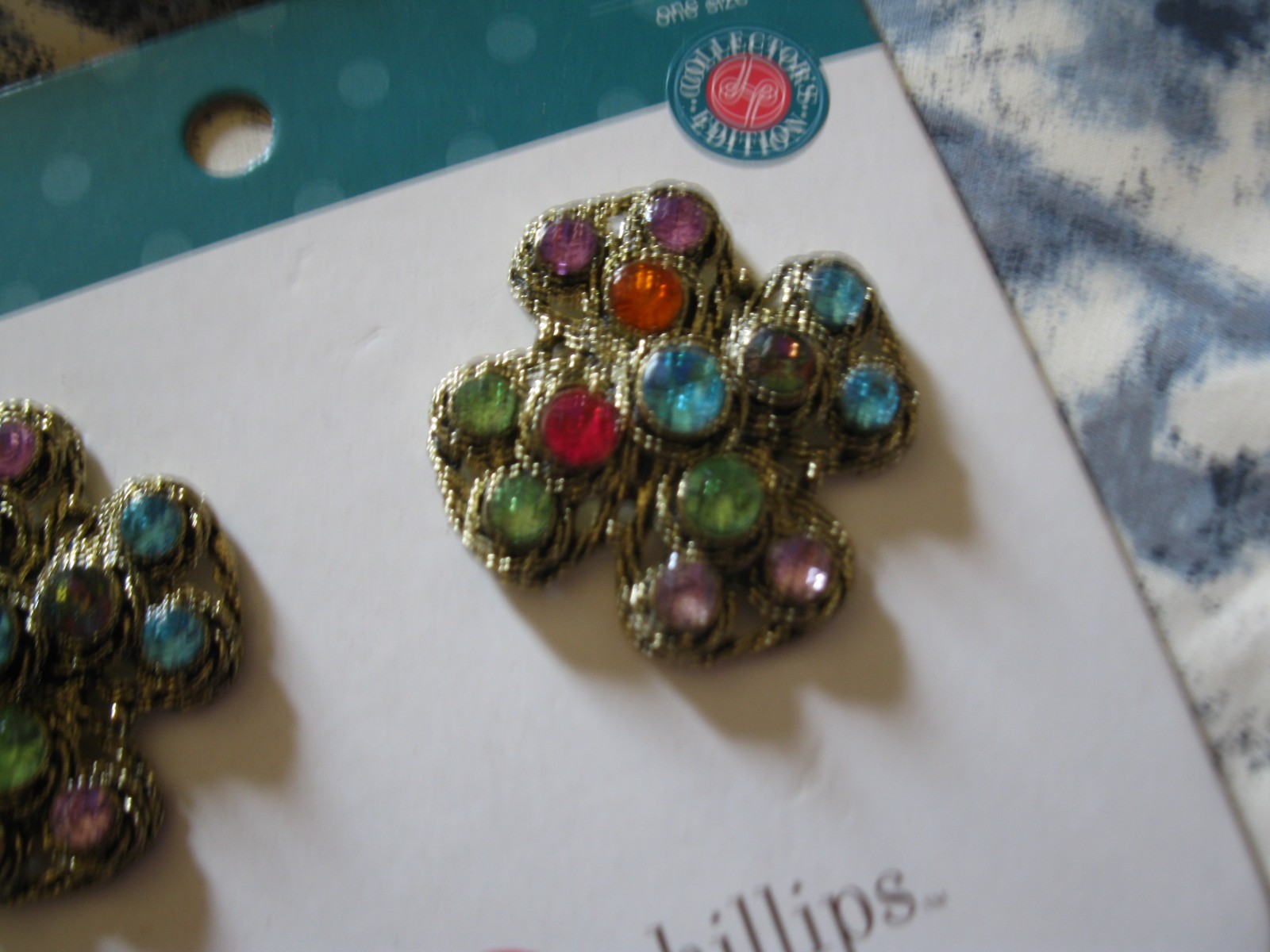 Lindsay Phillips Pair of Dione Shoe Snaps Rare & Cute! Last One!  NIP