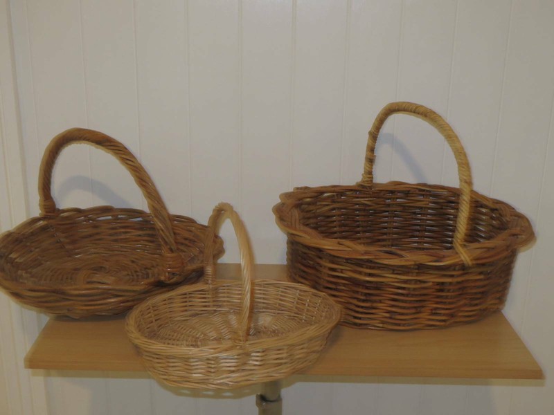 3 Top Quality Cane Woven Baskets With Strong Handles Decorative Accessories Gumtree Australia Brisbane Region Brisbane North West 1242385266