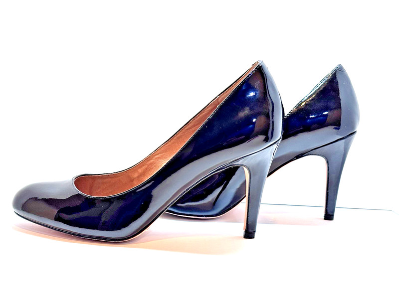Corso Como Black Patent Leather Pumps 3in Heels Stiletto Evening
