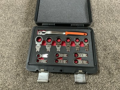 Bahco 42RM/S12 Ratcheting Adjustable Flexi-Head Ring Wrench Spanner  Set 8-19m,