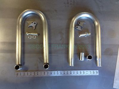 Coilover Hoops Kit Weld On 180° Pair - Laser Cut Shock Tabs Airshocks Coil Over