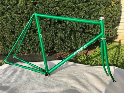 vintage steel road bike frame