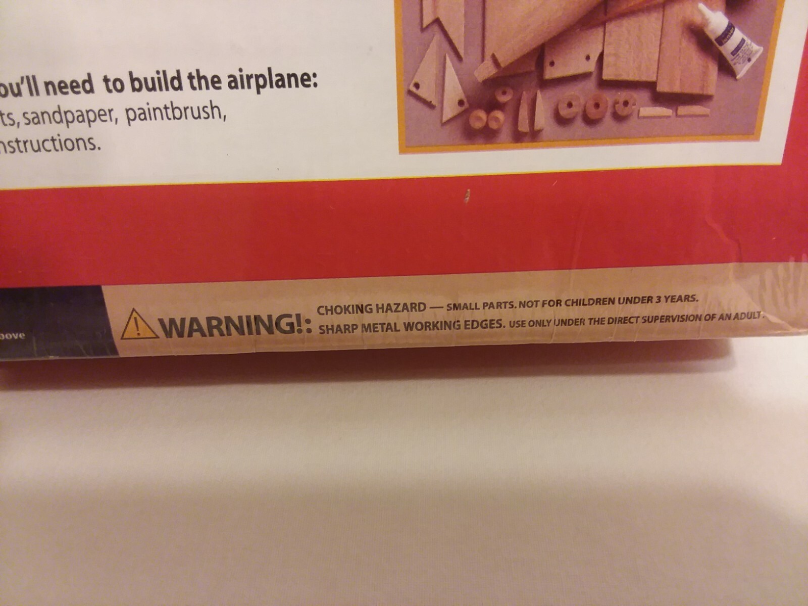 Airplane Craft Kit You Build Double Wing Plane Model TAF 137