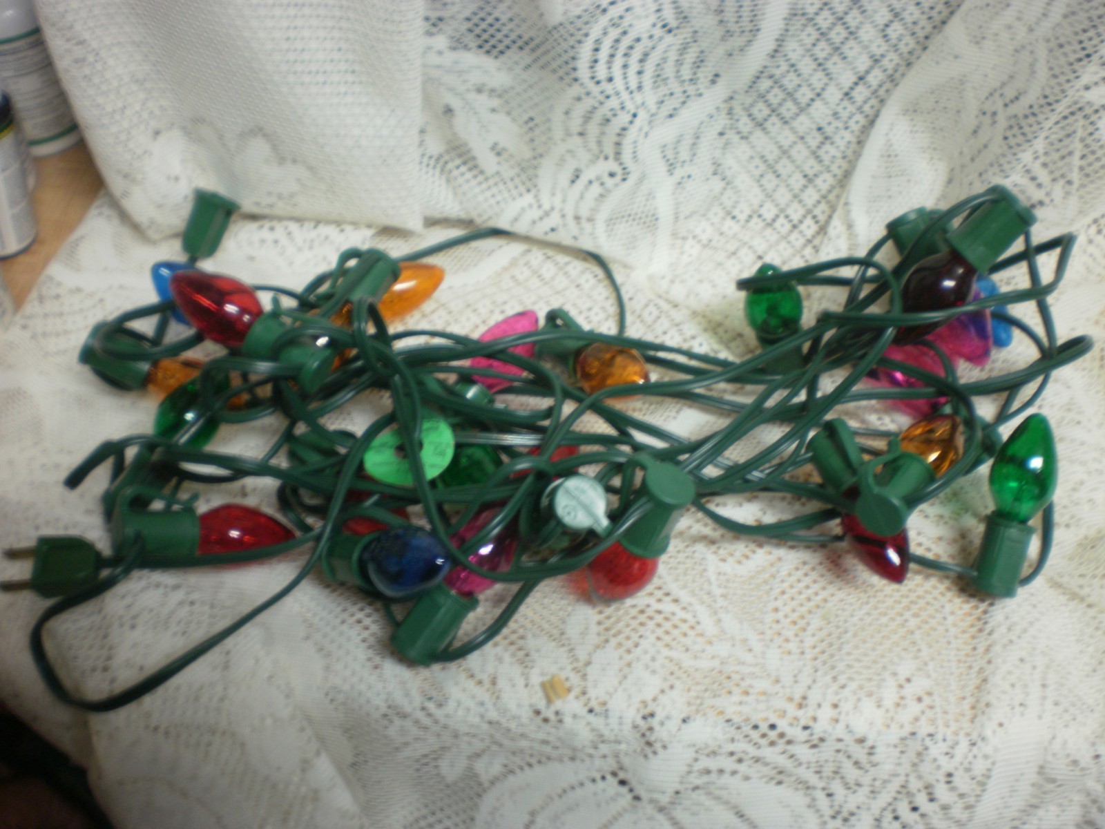 Vintage ACLA  Christmas Light Set 25 COOLER LIGHTING INDOOR STRING LIGHTS IN BOX