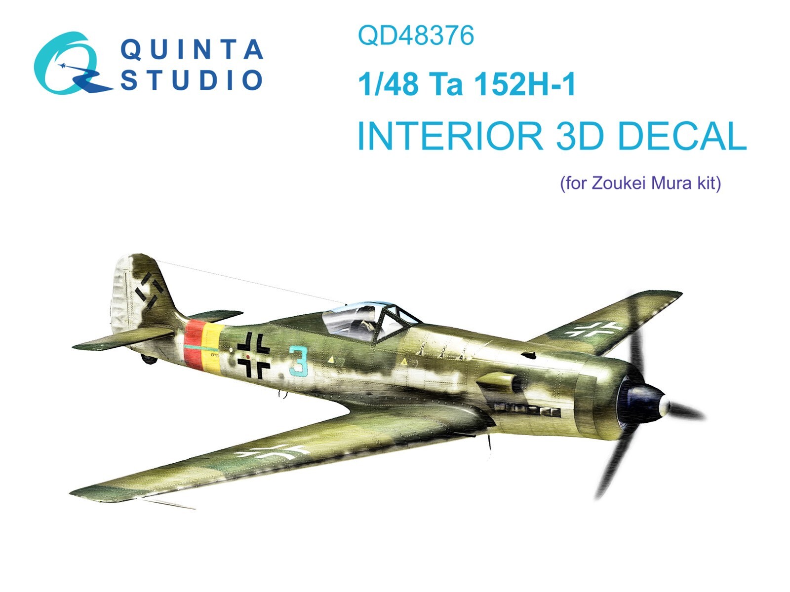 Quinta Studio QD48376 3D Interior Color Decal for Ta 152H