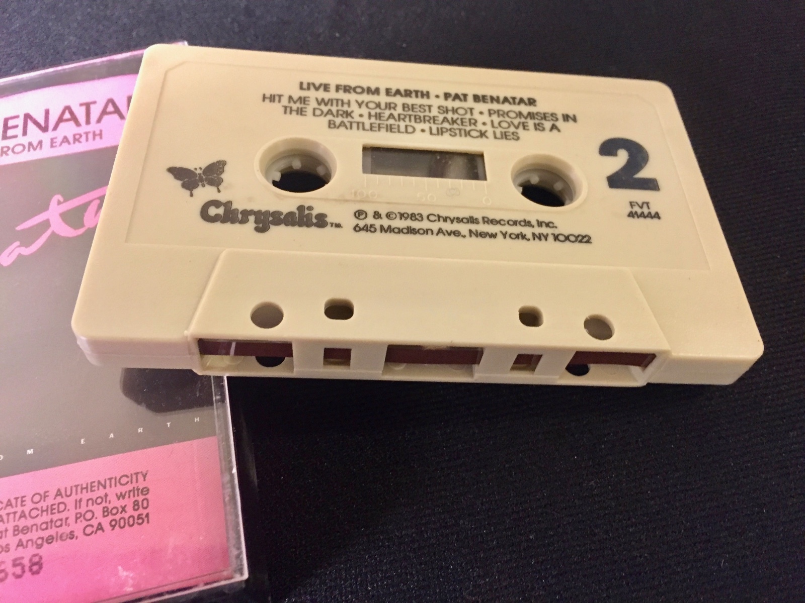 Pat Benatar Cassette Tape:  Live From Earth