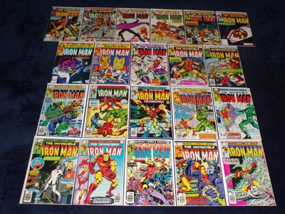 IRON MAN 125 - 149 LOT 21 MAREL COMICS BROZE AGE MISSING 128 131 137 142